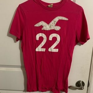 Hot pink medium Hollister shirt